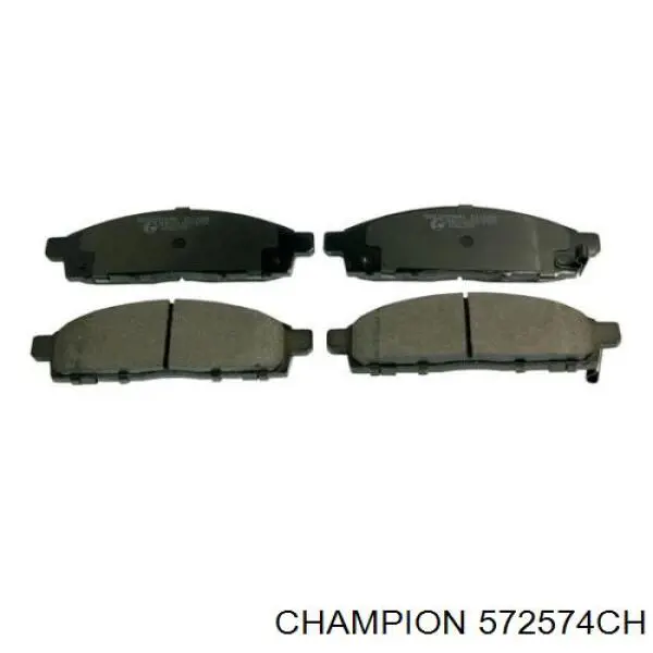 572574CH Champion колодки гальмівні передні, дискові