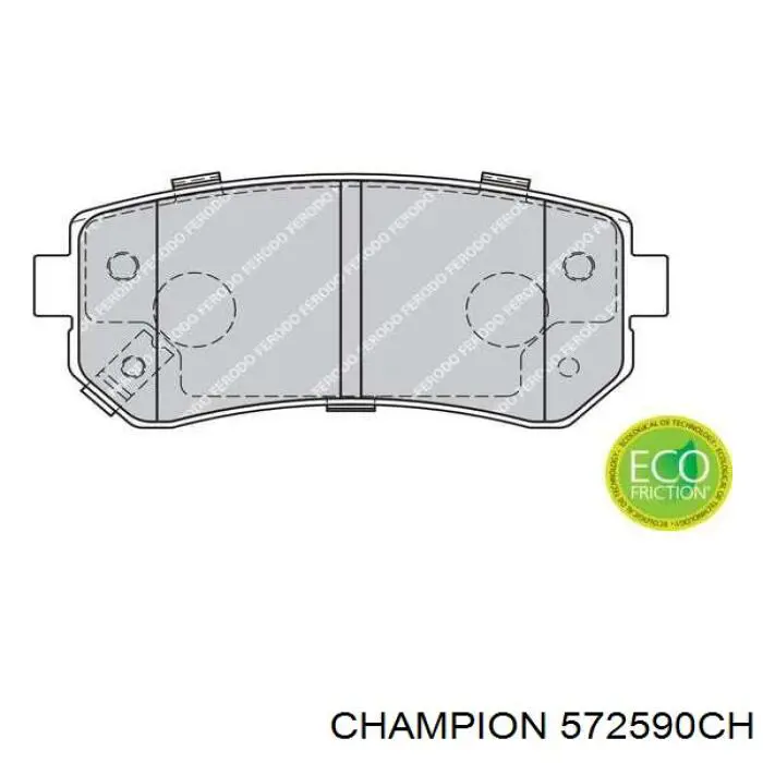Задні дискові колодки Champion 572590CH