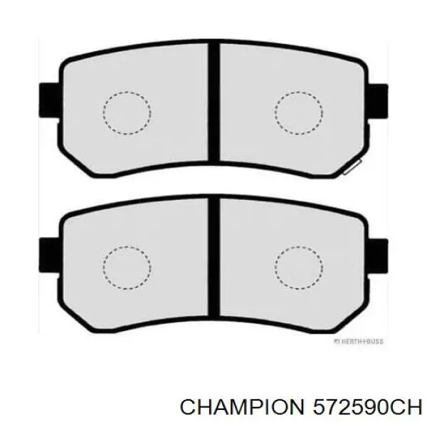 572590CH Champion Колодки гальмівні задні, дискові