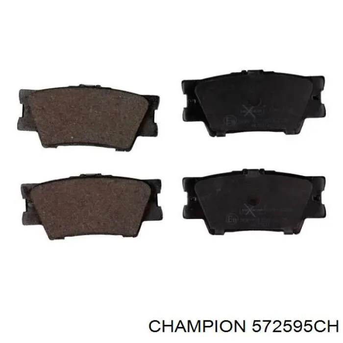 572595CH Champion Колодки гальмівні задні, дискові