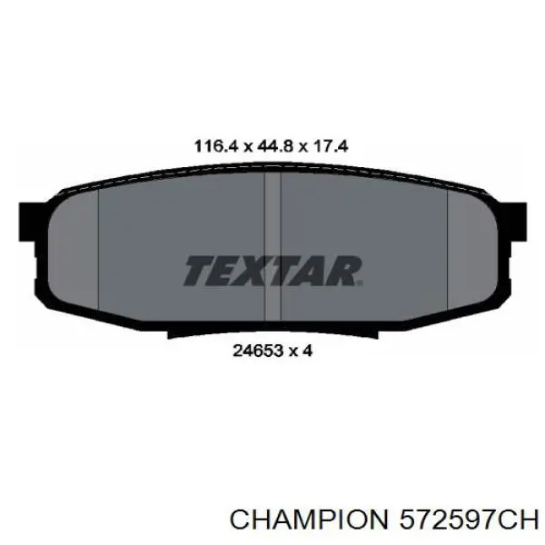 Задні гальмівні колодки 0446660150 Toyota
