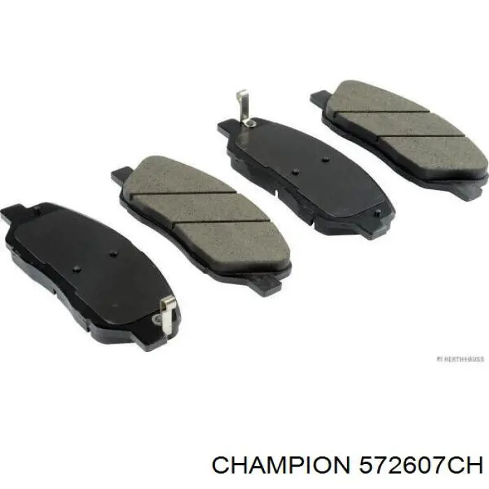 572607CH Champion колодки гальмівні передні, дискові