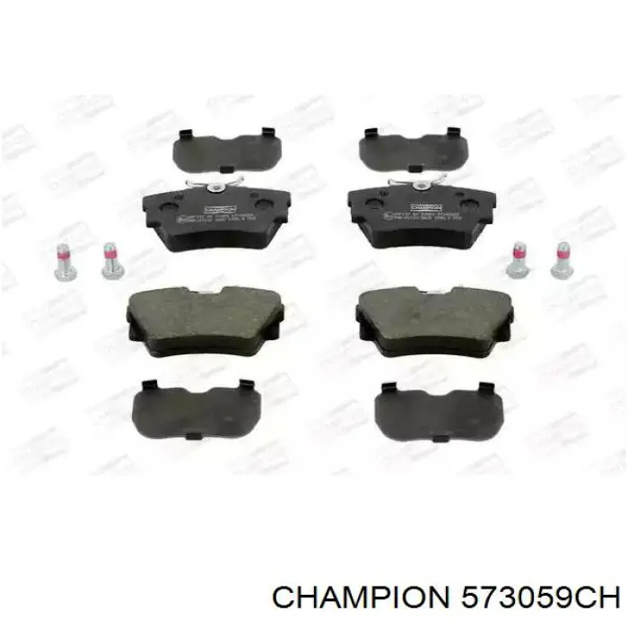 573059CH Champion Колодки гальмівні задні, дискові