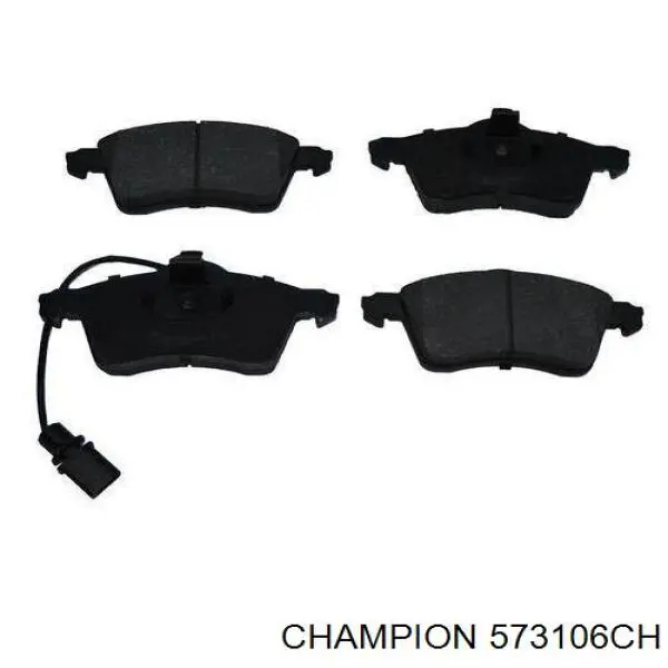 Передні тормозні колодки 573106CH Champion