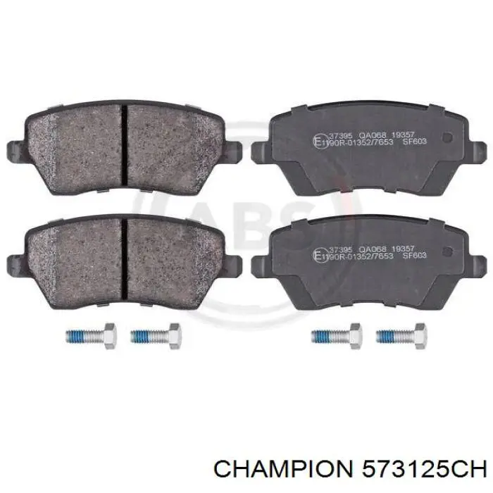 573125CH Champion Передні гальмівні колодки