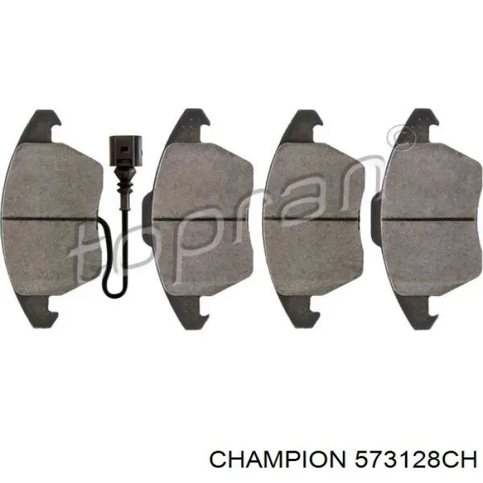 Передні тормозні колодки 573128CH Champion