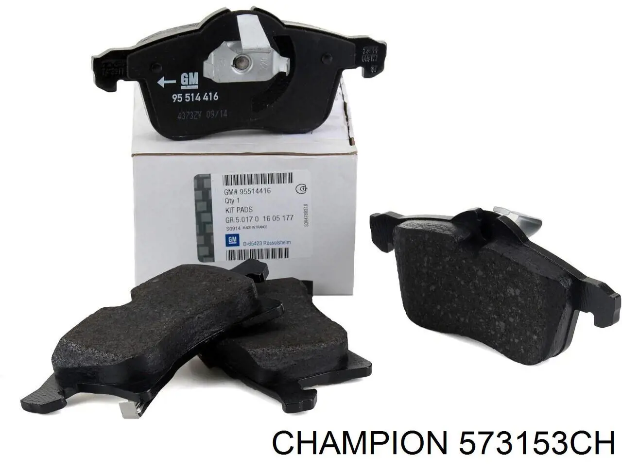 573153CH Champion Передні гальмівні колодки