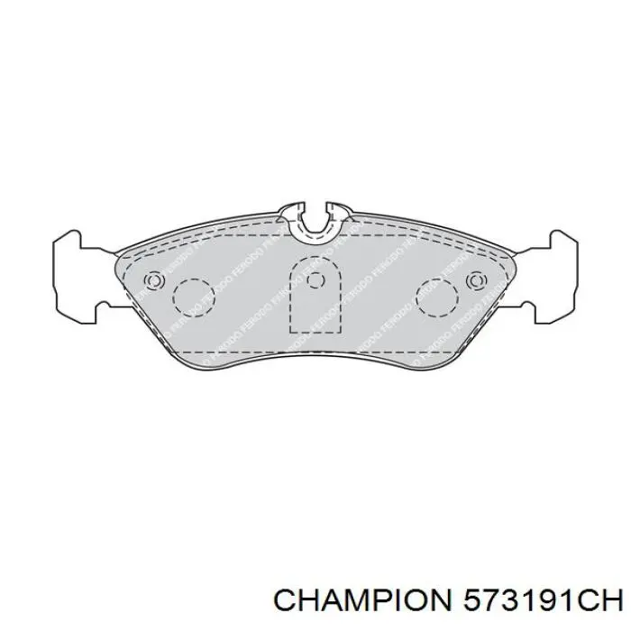 Купити 573191CH Champion Задні колодки
