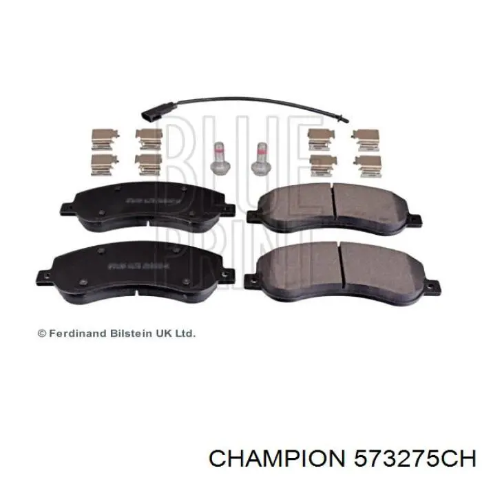 573275CH Champion колодки гальмівні передні, дискові