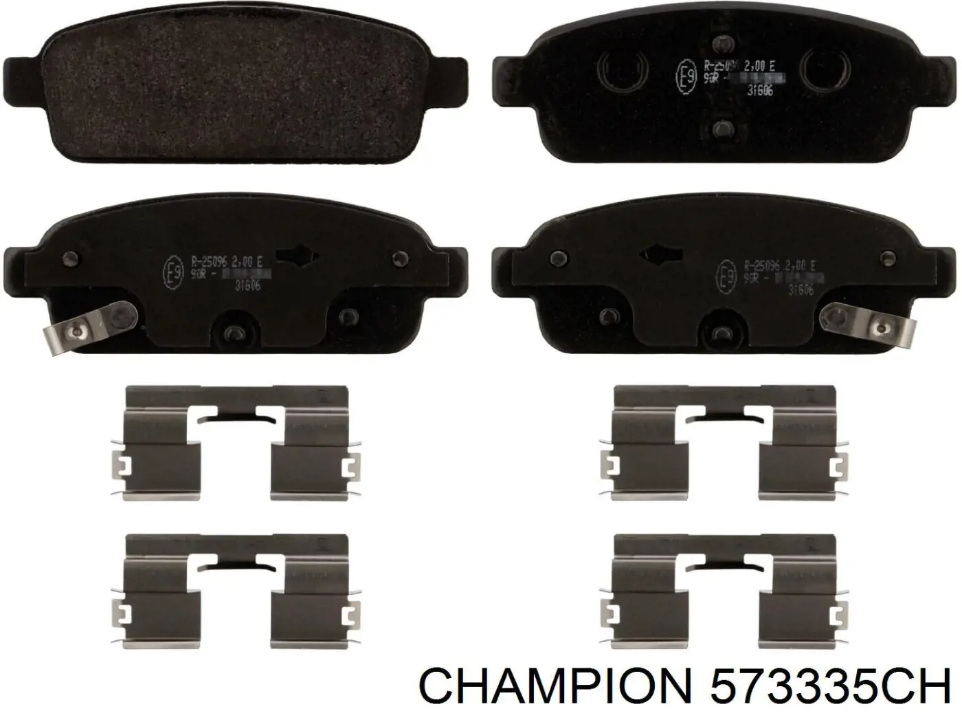 Задні гальмівні колодки Champion 573335CH ціна, від 15.12 USD