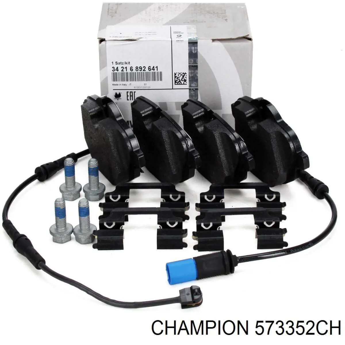 Задні гальмівні колодки Champion 573352CH ціна, від 25.20 USD