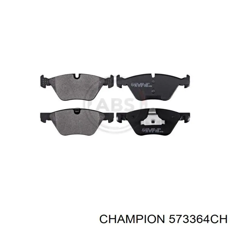 Гальмівні колодки Champion 573364CH ціна, від 31.69 USD
