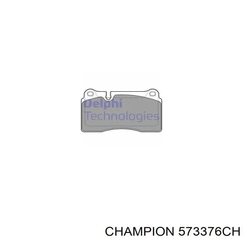 Передні тормозні колодки 573376CH Champion