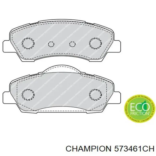 573461CH Champion колодки гальмівні передні, дискові