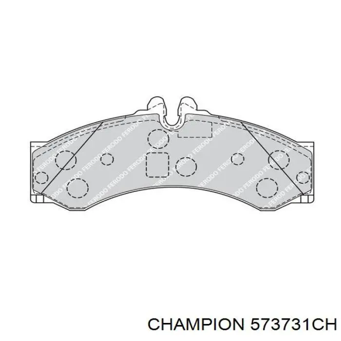 Купити 573731CH Champion Колодки гальмівні передні, дискові