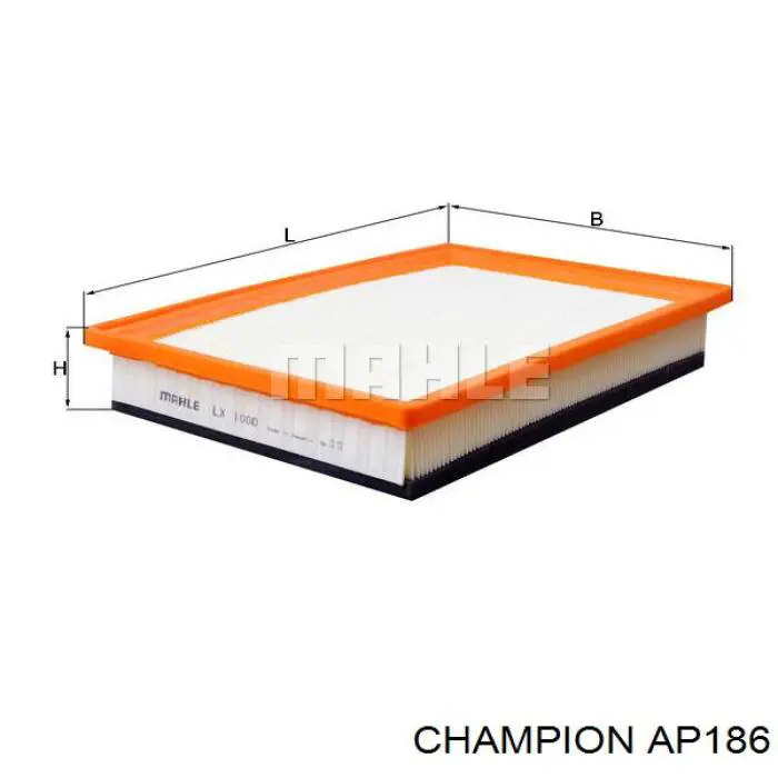 AP186 Champion Повітряний фільтр двигуна