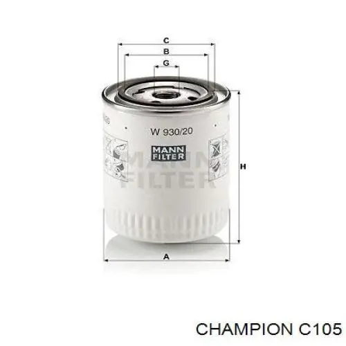 Масляний фільтр двигуна Sampiyon CS1401A ціна, від 7.41 USD