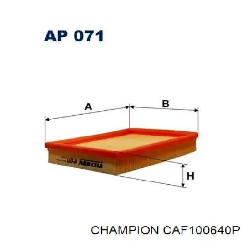 Фільтр повітряний Opel 90411732