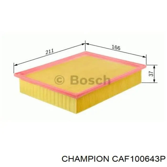 Повітряний фільтр CAF100643P Champion
