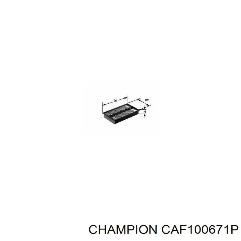 CAF100671P Champion фільтр повітряний