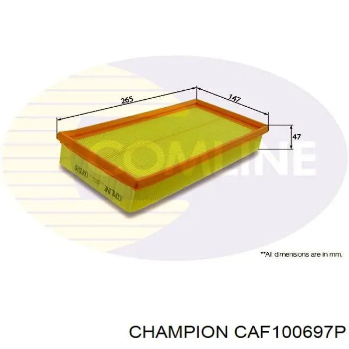 Фільтр повітряний Champion CAF100697P