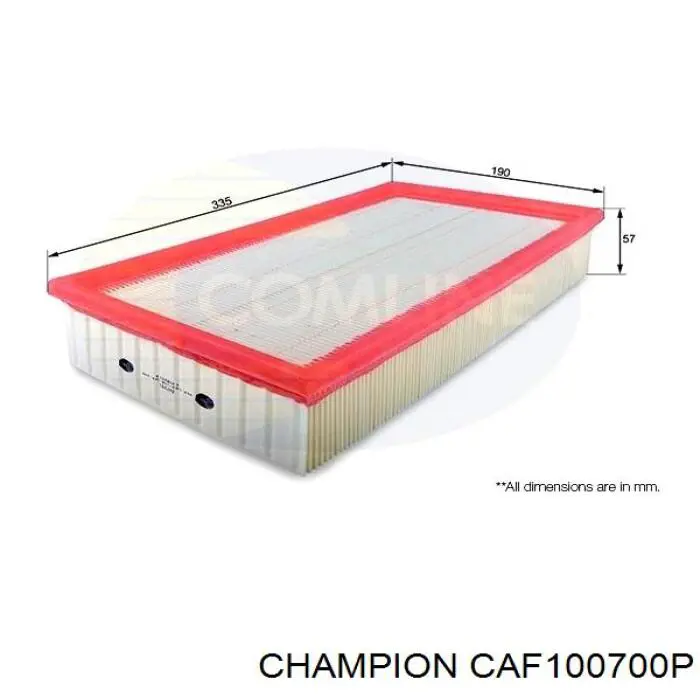 CAF100700P Champion Повітряний фільтр двигуна