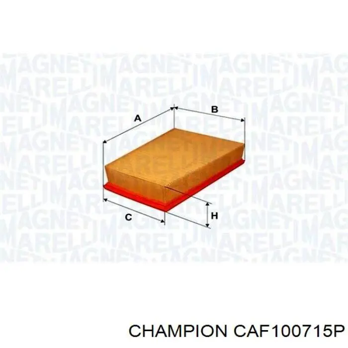 Повітряний фільтр CAF100715P Champion