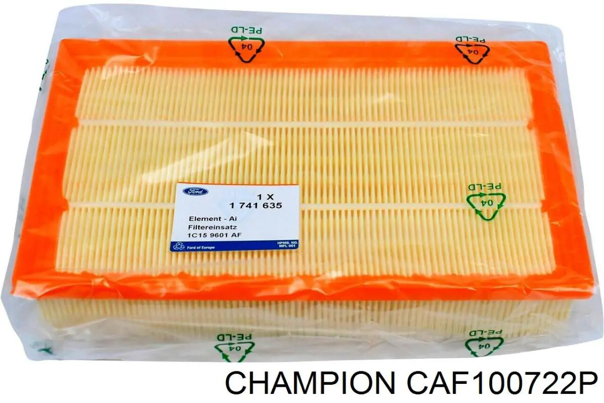 Фільтр повітряний Champion CAF100722P