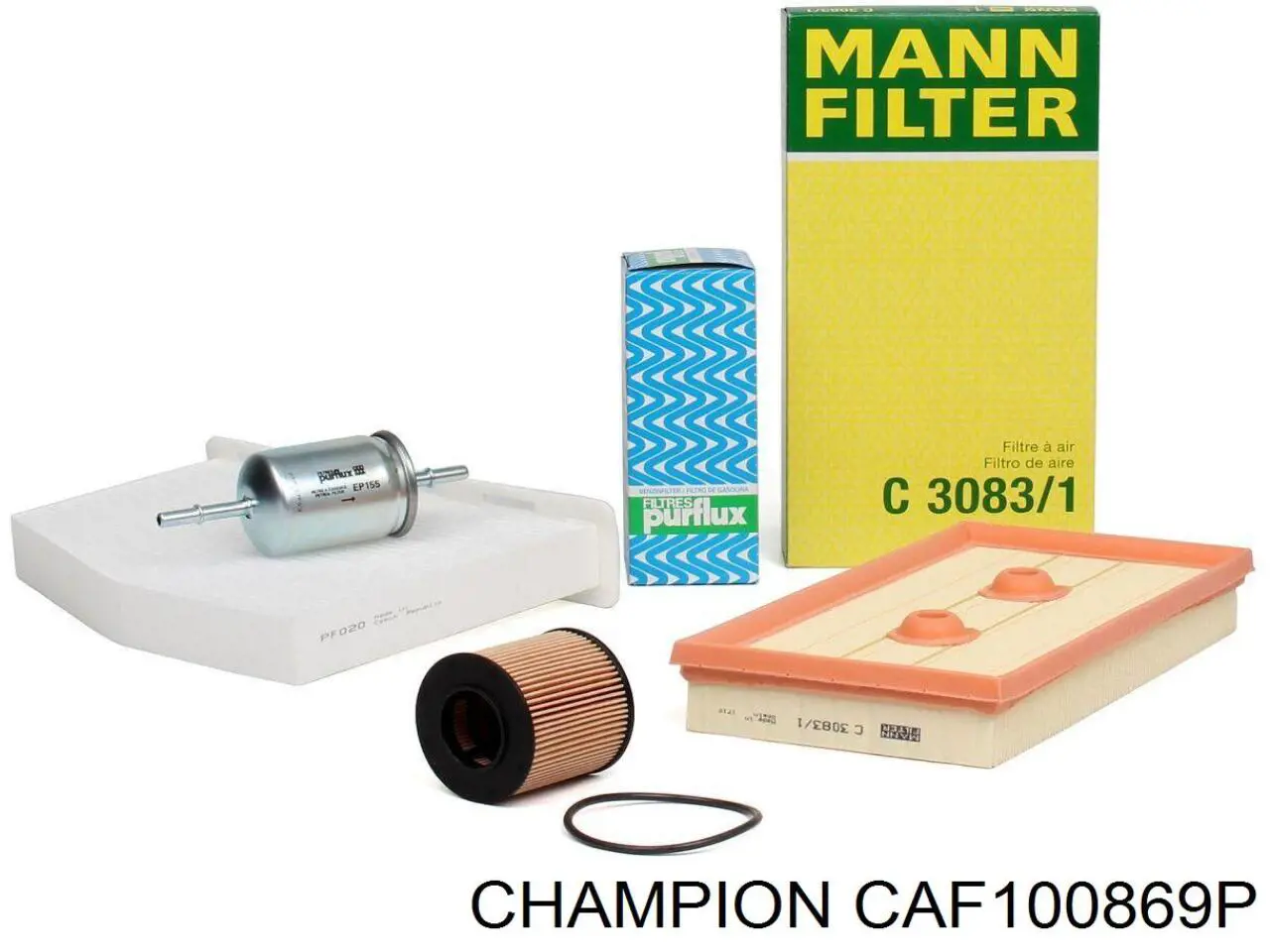 Елемент повітряного фільтра Champion CAF100869P ціна, від 7.44 USD