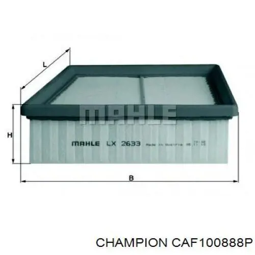 Елемент повітряного фільтра Champion CAF100888P ціна, від 6.57 USD
