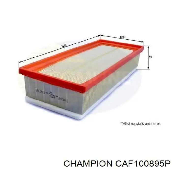 Купити CAF100895P Champion Автомобільний фільтр повітря