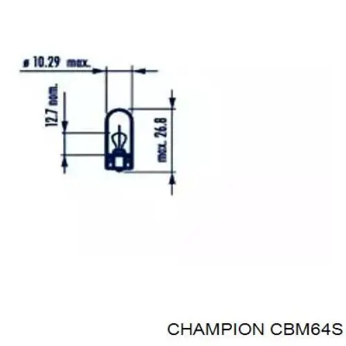 Купити CBM64S Champion Лампочка переднього габариту
