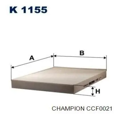 Повітряний фільтр салону Champion CCF0021
