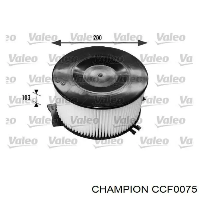 Повітряний фільтр салону Champion CCF0075