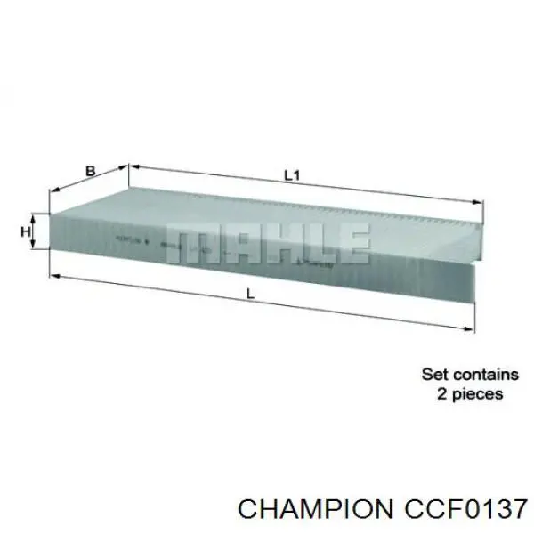 CCF0137 Champion фільтр салону