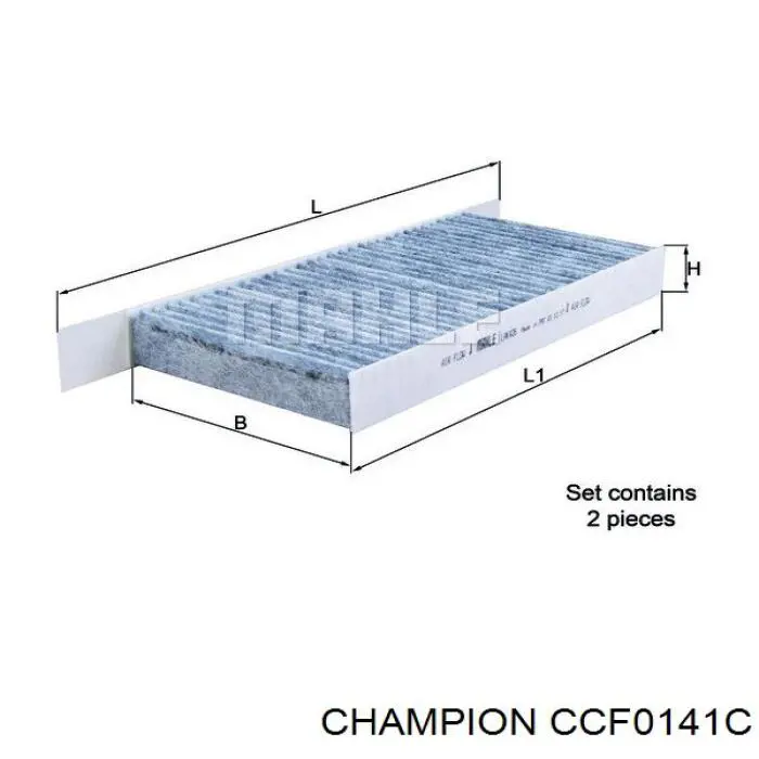 Фільтр салону CCF0141C Champion