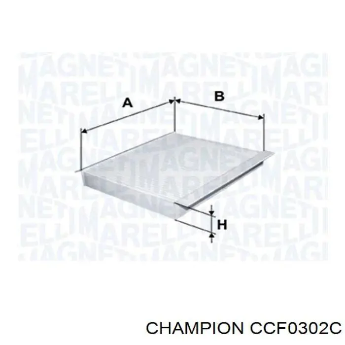 CCF0302C Champion фільтр салону