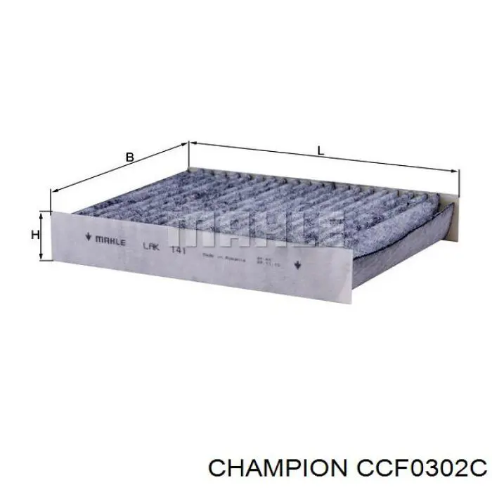 Фільтр салону CCF0302C Champion