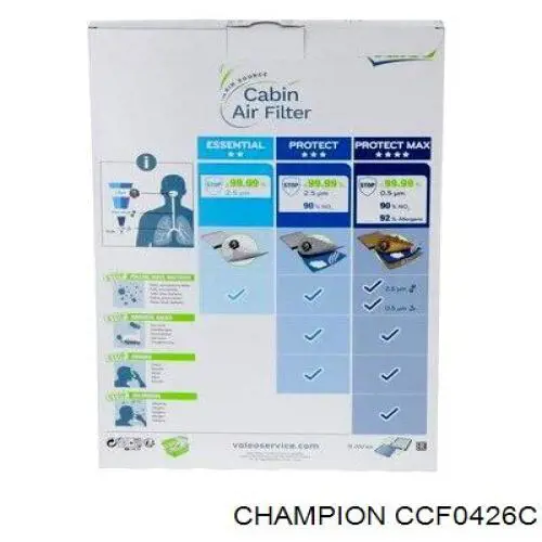 Фільтр повітряний обігрівача Champion CCF0426C ціна, від 9.46 USD