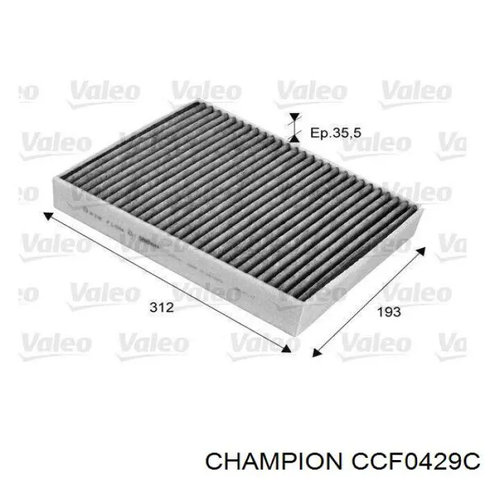 Фільтр салону CCF0429C Champion