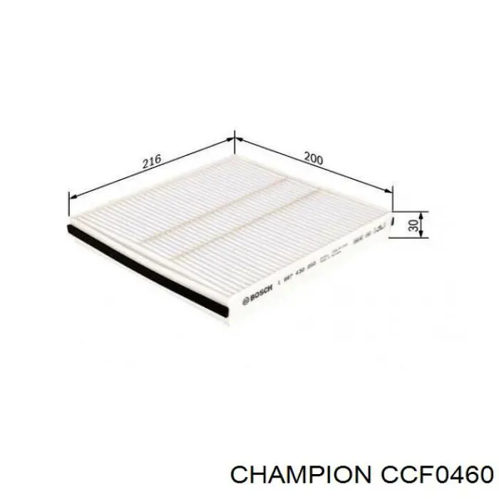 CCF0460 Champion фільтр салону