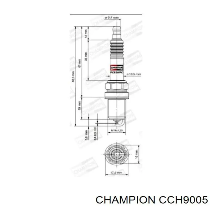 Купити CCH9005 Champion Свічка запалювання