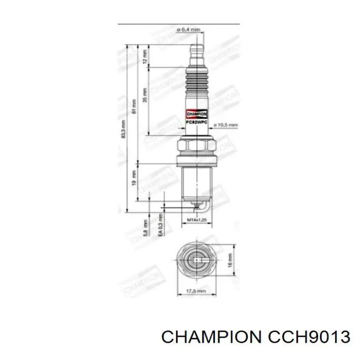 Свічки запалювання CCH9013 Champion