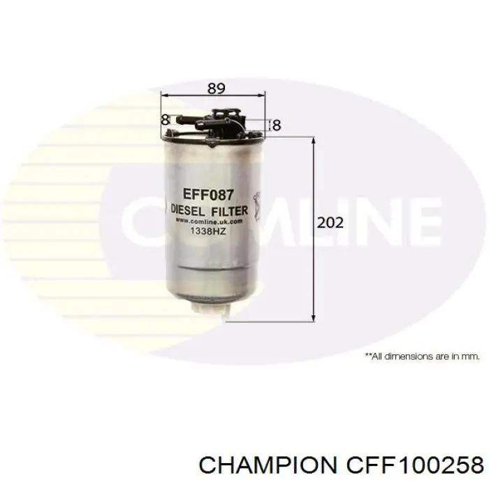 Паливний фільтр CFF100258 Champion
