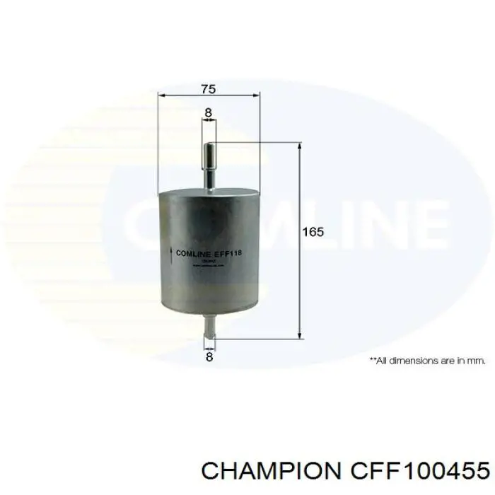 CFF100455 Champion Фільтр палива