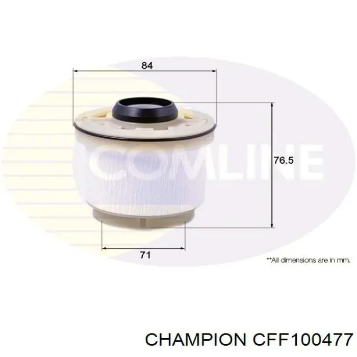 Фільтр паливний Champion CFF100477