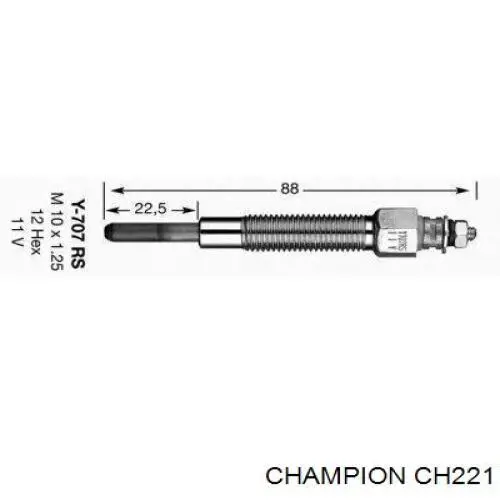 Свічки запалювання Champion CH221