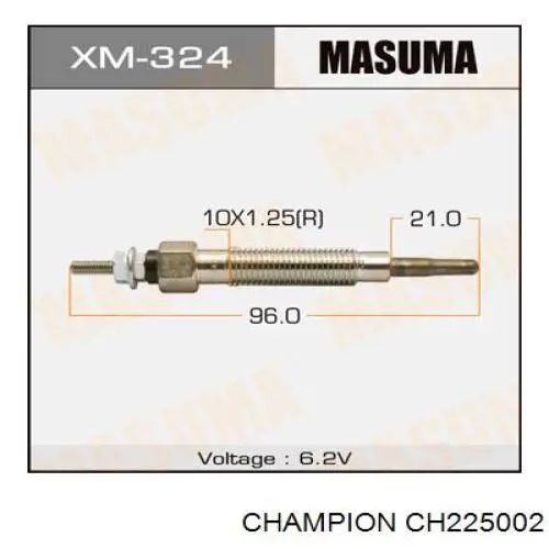 CH225002 Champion свічка накалу