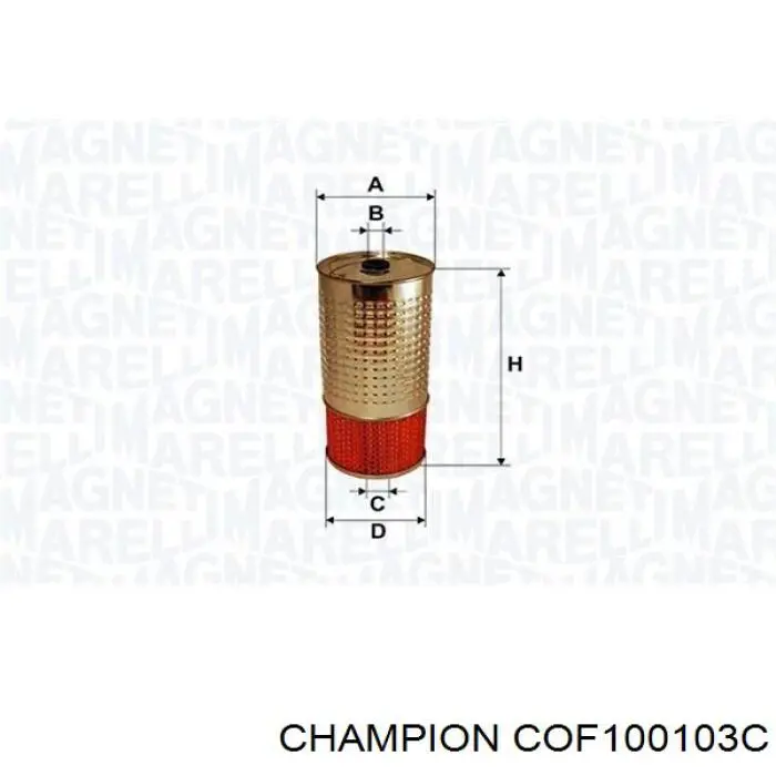 Купити COF100103C Champion Фільтр очищення масла відцентровий