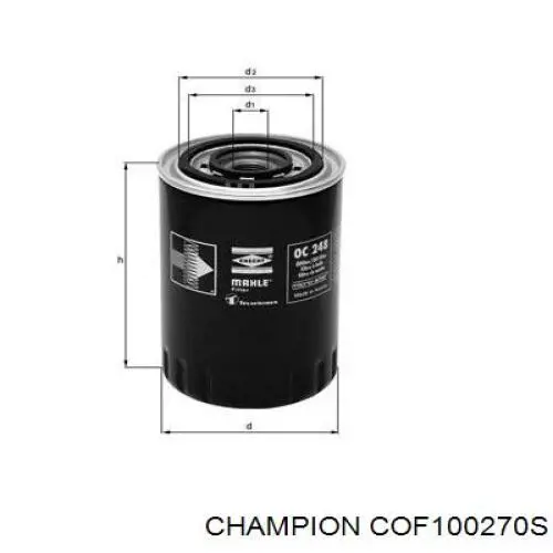 COF100270S Champion Фільтр масла